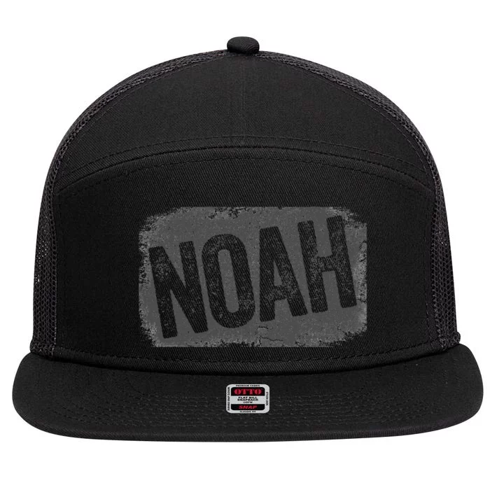 Noah Grunge Noah Top Name Gifts Noah 7 Panel Mesh Trucker Snapback Hat