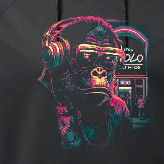 Neon Gorilla Performance Fleece Hoodie