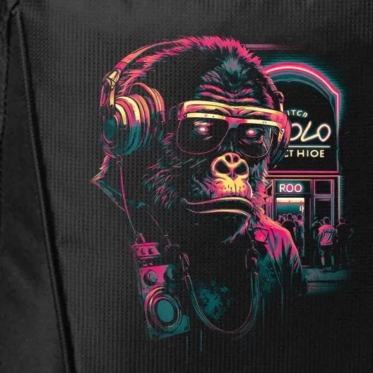 Neon Gorilla City Backpack