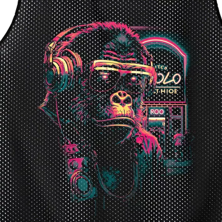 Neon Gorilla Mesh Reversible Basketball Jersey Tank