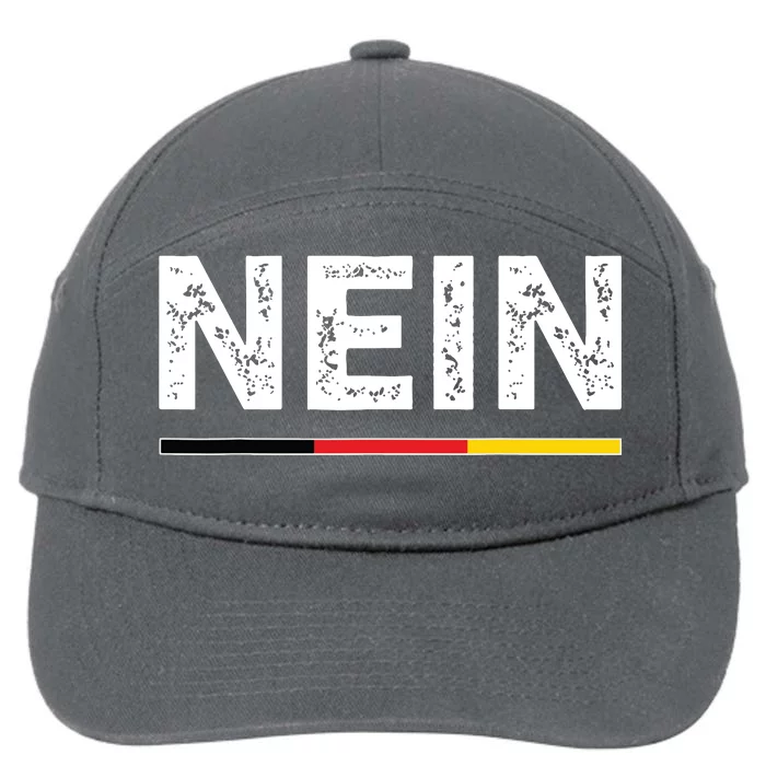 Nein German No Saying Funny Germany Vintage 7-Panel Snapback Hat