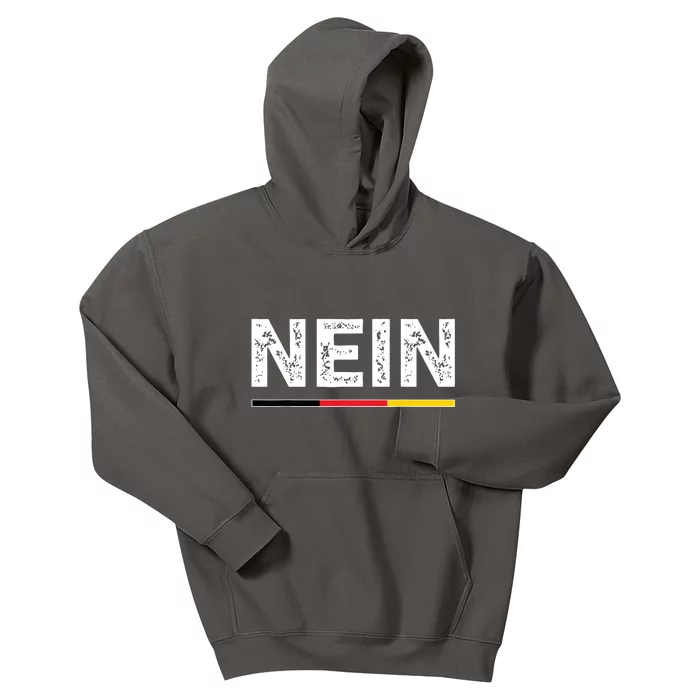 Nein German No Saying Funny Germany Vintage Kids Hoodie