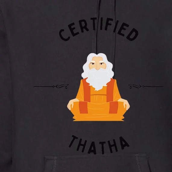 New Grandfather or Thatha Present for new grandfathers Premium Hoodie