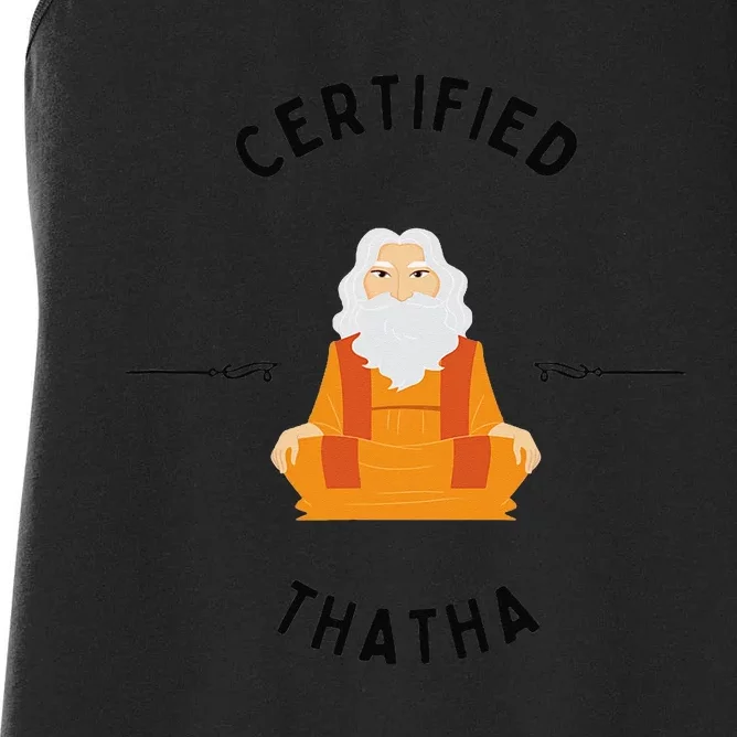 New Grandfather or Thatha Present for new grandfathers Women's Racerback Tank