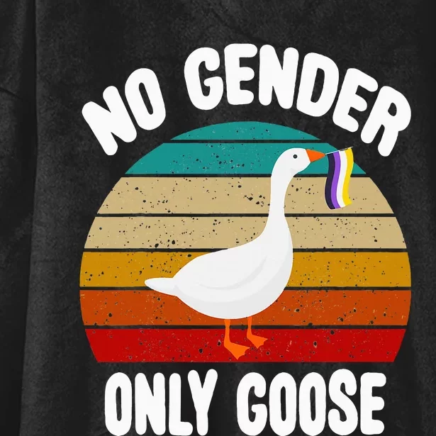 No Gender Only Goose Cute Animal Love Retro Lgbt Pride Month Hooded Wearable Blanket