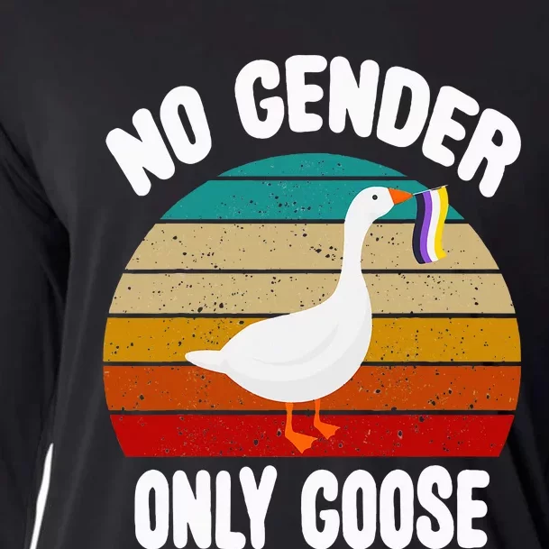 No Gender Only Goose Cute Animal Love Retro Lgbt Pride Month Cooling Performance Long Sleeve Crew