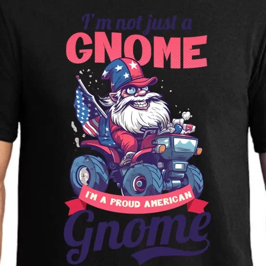 Not Gnome Proud American Design 4th July American Gnome Great Gift Pajama Set