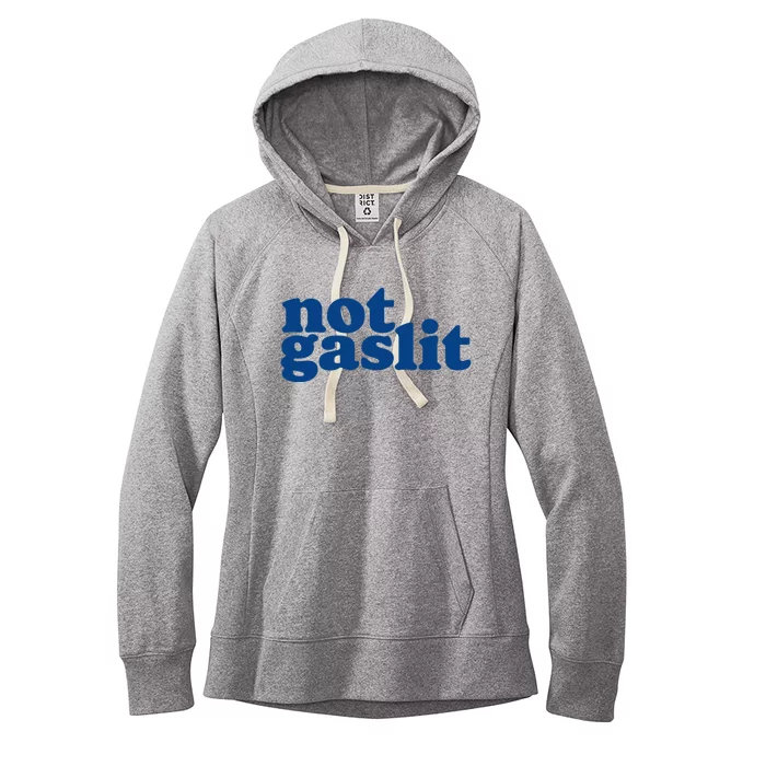 Not Gaslit Resist Gaslighting! Minimalist Antitrump Women's Fleece Hoodie