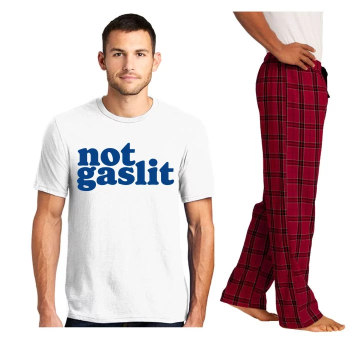 Not Gaslit Resist Gaslighting! Minimalist Antitrump Pajama Set