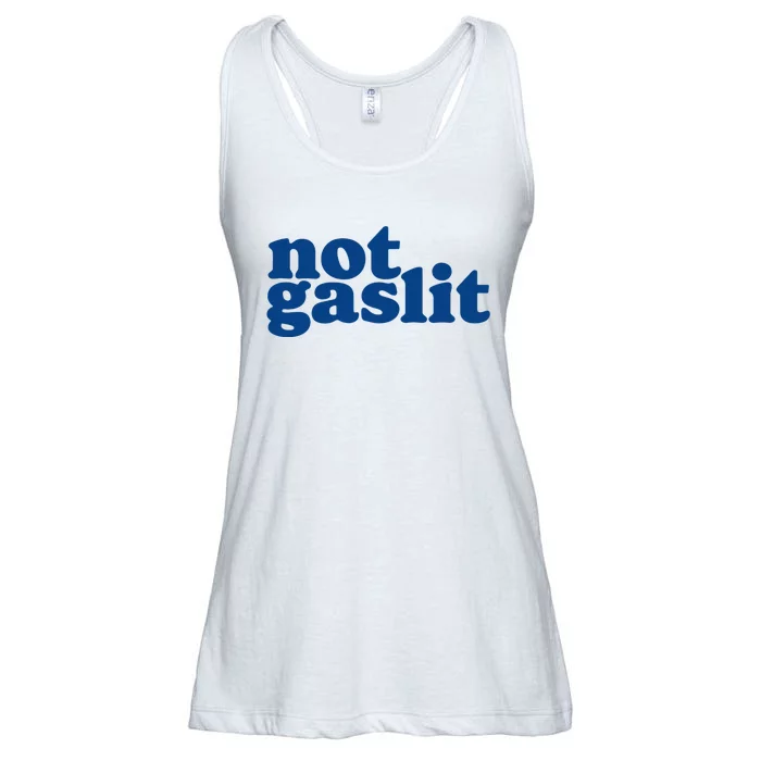 Not Gaslit Resist Gaslighting! Minimalist Antitrump Ladies Essential Flowy Tank