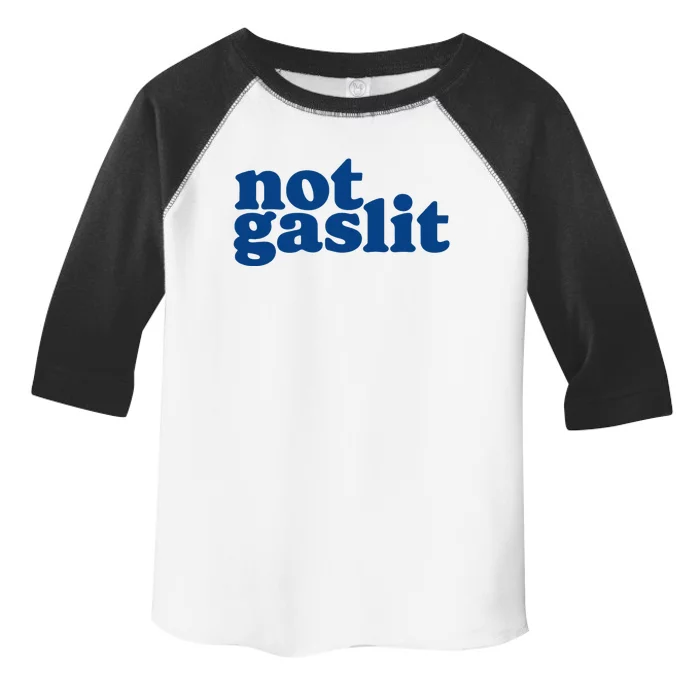 Not Gaslit Resist Gaslighting! Minimalist Antitrump Toddler Fine Jersey T-Shirt