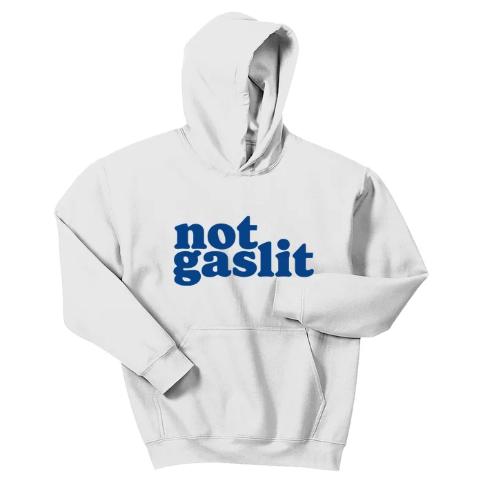 Not Gaslit Resist Gaslighting! Minimalist Antitrump Kids Hoodie