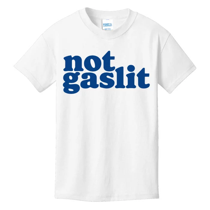 Not Gaslit Resist Gaslighting! Minimalist Antitrump Kids T-Shirt