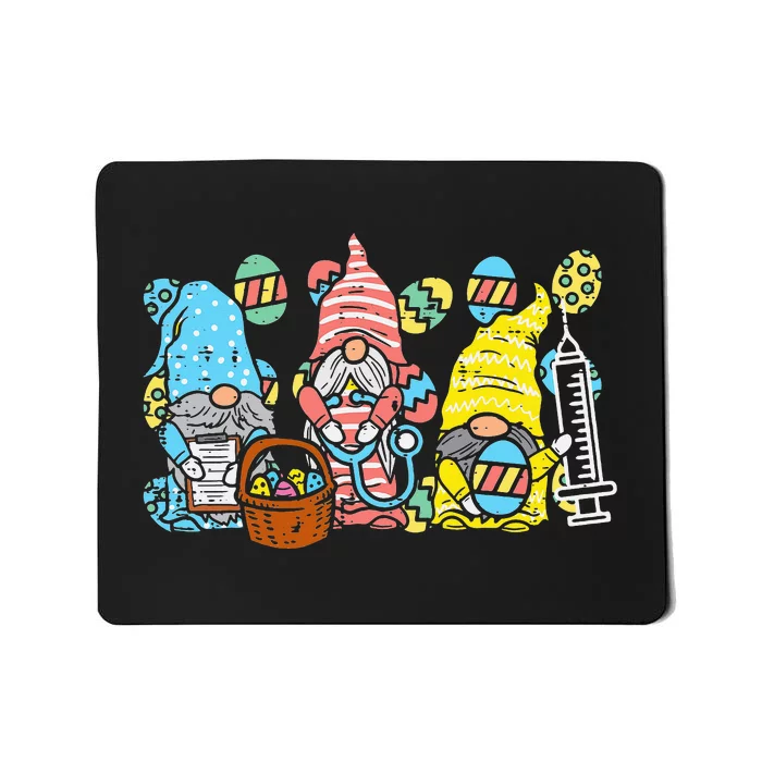 Nurse Gnomes Stethoscope Eggs Easter Scrub RN ICU Mousepad