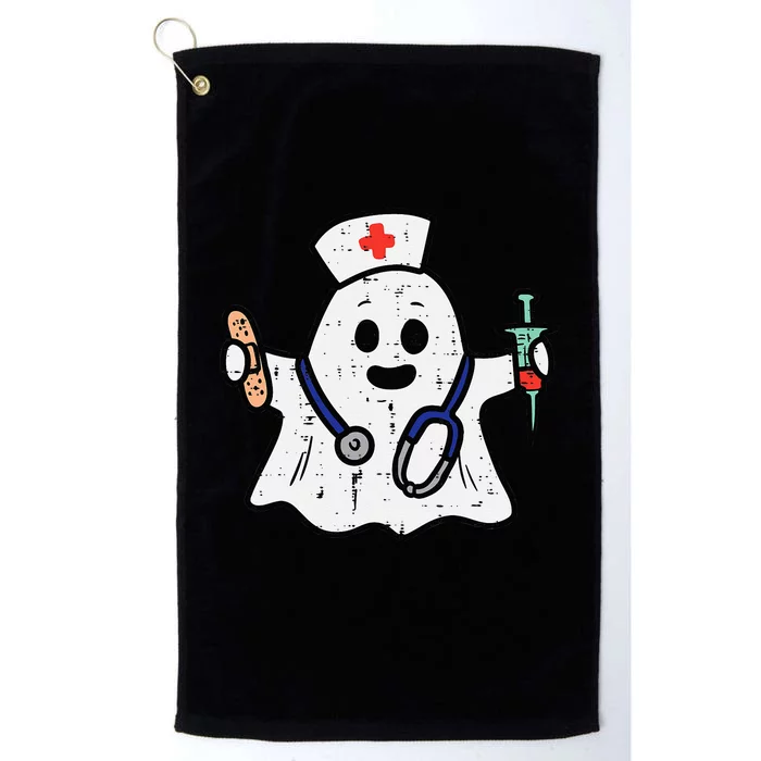 Nurse Ghost Scrub Halloween Costume For Nurses  RN Platinum Collection Golf Towel