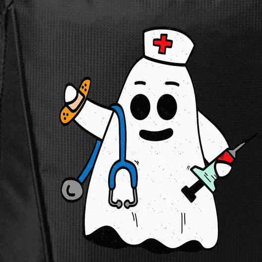 Nurse Ghost Scrub Cute Halloween Costume For Nurses RN City Backpack