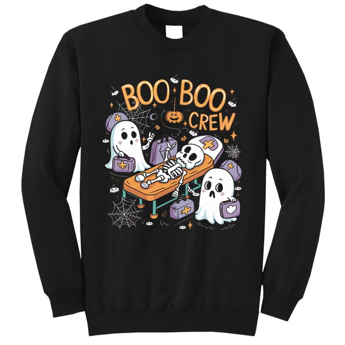 Nurse Ghost Skeleton Funny Boo Crew Halloween Sweatshirt