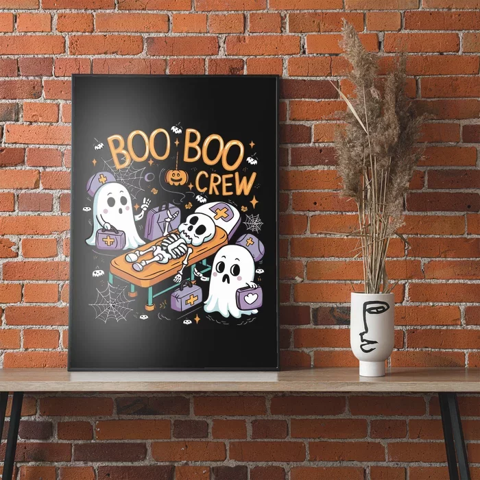 Nurse Ghost Skeleton Funny Boo Crew Halloween Poster