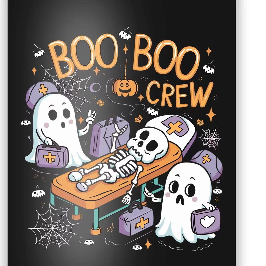 Nurse Ghost Skeleton Funny Boo Crew Halloween Poster