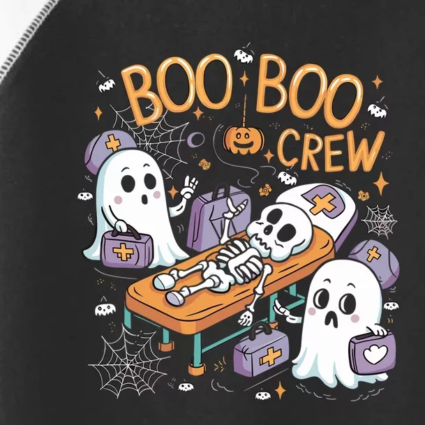 Nurse Ghost Skeleton Funny Boo Crew Halloween Toddler Fine Jersey T-Shirt