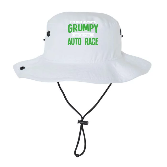 Not Grumpy Sometimes I Auto Race Funny Car Racing Humor Cute Gift Legacy Cool Fit Booney Bucket Hat