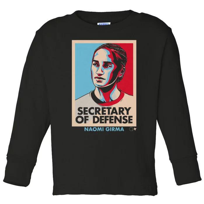 Naomi Girma Secretary Of Defense Usa Soccer Toddler Long Sleeve Shirt