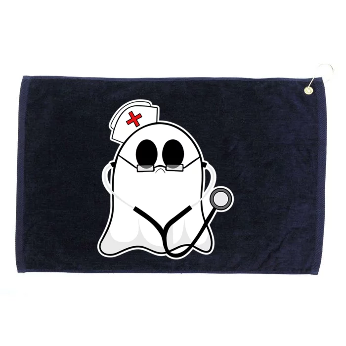 Nurse Ghost Scrub Top Halloween Costume For Nurses Rn Funny Gift Grommeted Golf Towel