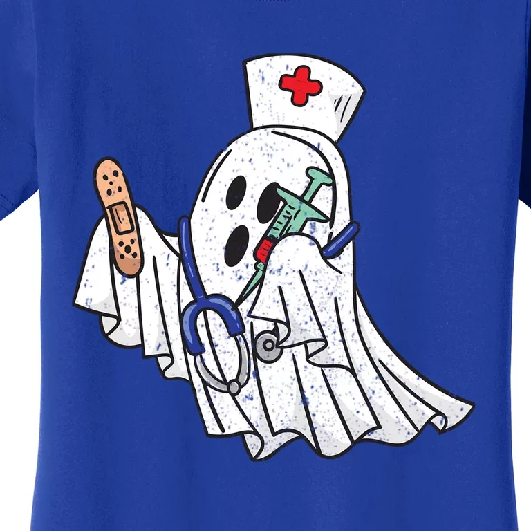 Nurse Ghost Scrub Top Halloween Costume For Nurses Rn Gift Women's T-Shirt