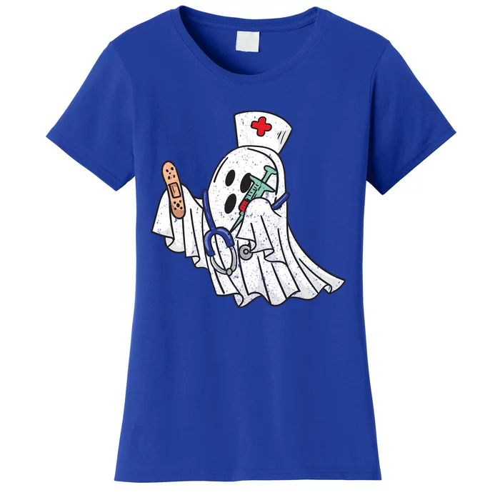 Nurse Ghost Scrub Top Halloween Costume For Nurses Rn Gift Women's T-Shirt