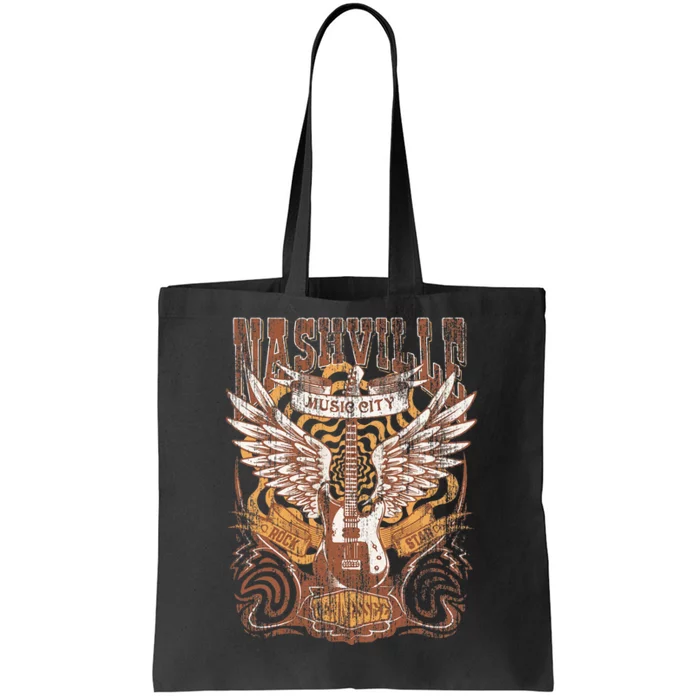 Nashville Guitarist Souvenir Music City Melodies Tote Bag