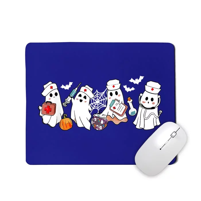 Nurse Ghost Scrub Nursing Halloween Costume For Nurses Gift Mousepad