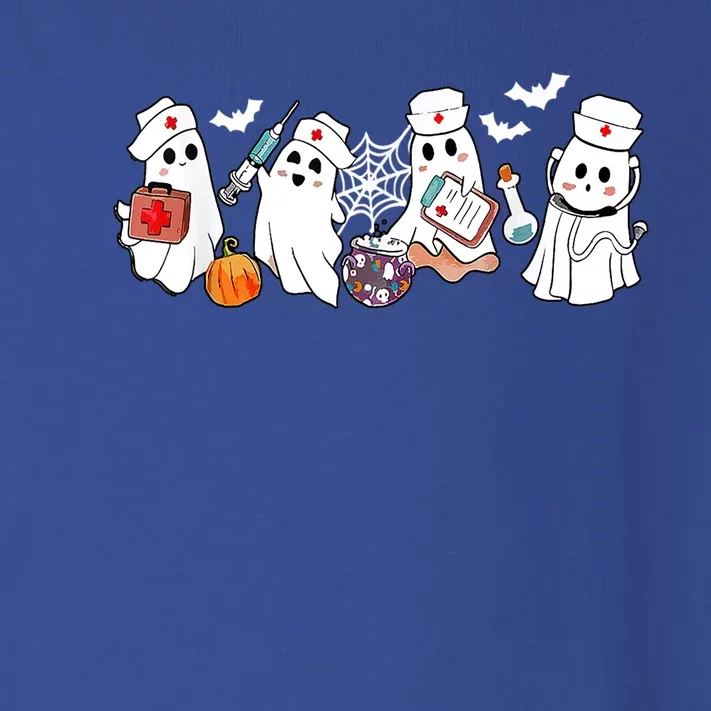 Nurse Ghost Scrub Nursing Halloween Costume For Nurses Gift Toddler Long Sleeve Shirt