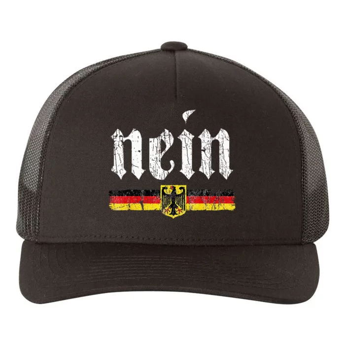 Nein German Saying No Funny Germany Oktoberfest Vintage Yupoong Adult 5-Panel Trucker Hat