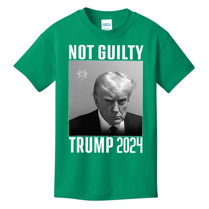 Not Guilty Trump 2024 Kids T-Shirt