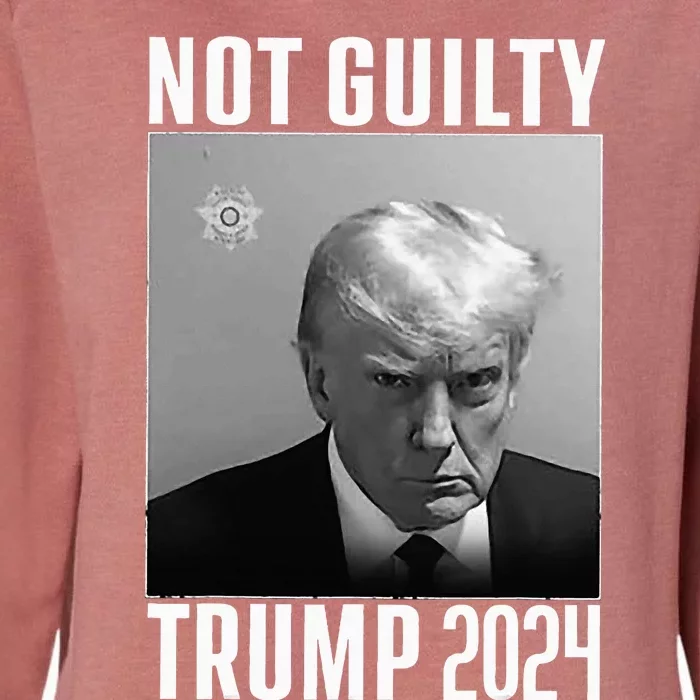 Not Guilty Trump 2024 Womens California Wash Sweatshirt