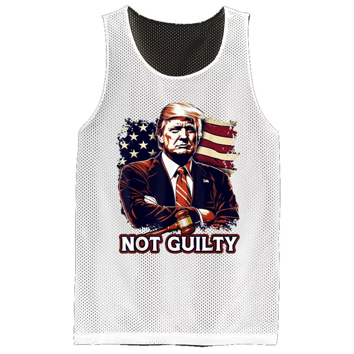 Not Guilty Trump Mesh Reversible Basketball Jersey Tank