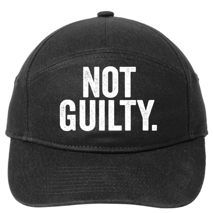 Not Guilty Trump Not Guilty 7-Panel Snapback Hat