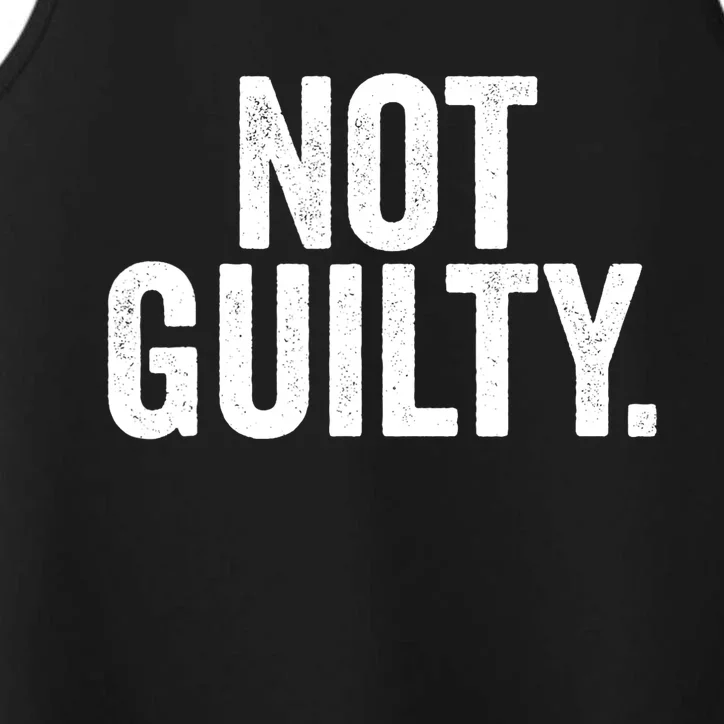 Not Guilty Trump Not Guilty Performance Tank