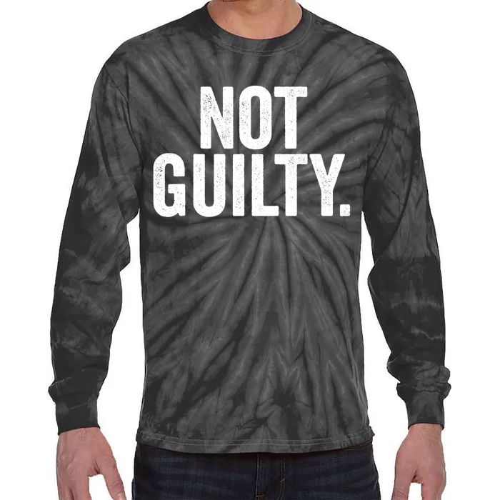 Not Guilty Trump Not Guilty Tie-Dye Long Sleeve Shirt