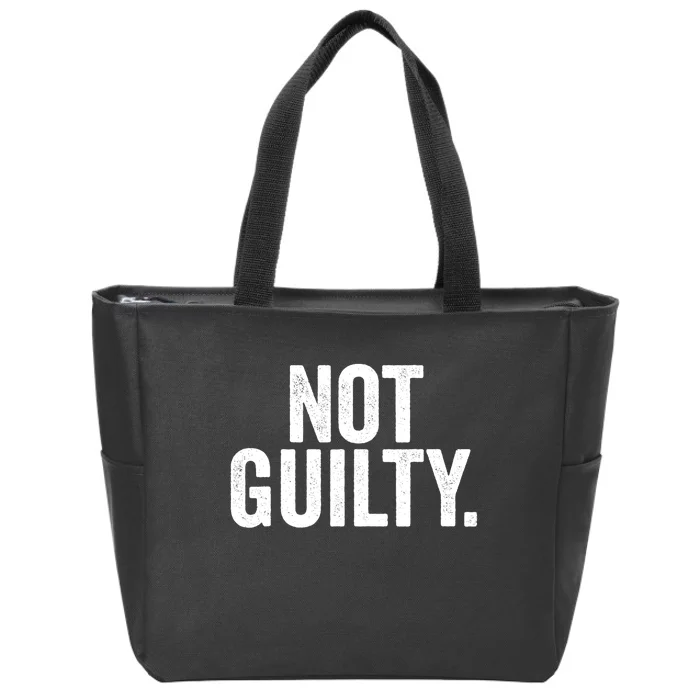 Not Guilty Trump Not Guilty Zip Tote Bag