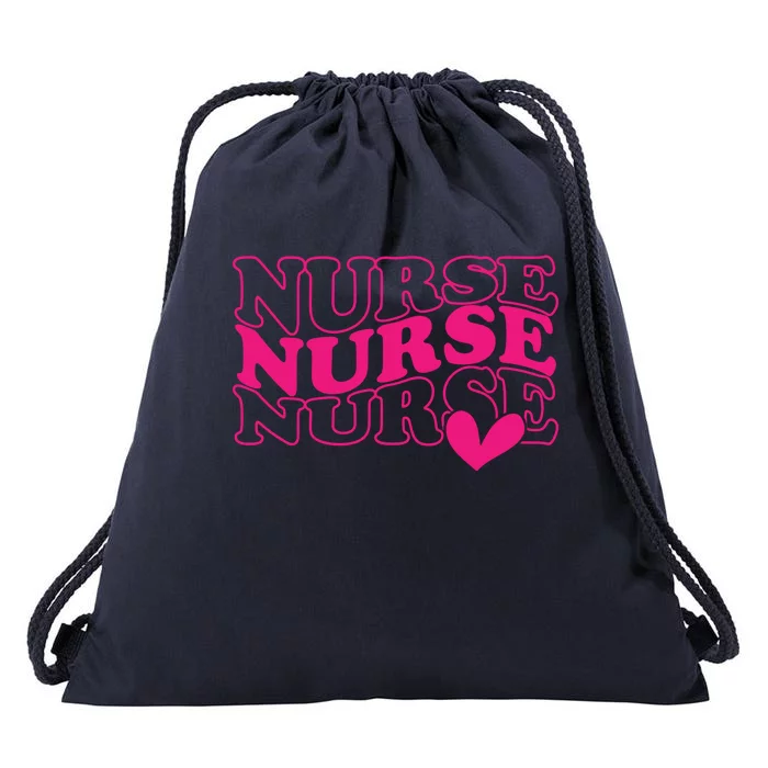 Nurse Graphic Tee Casual Short Sleeve Nurse Life Cool Gift Drawstring Bag