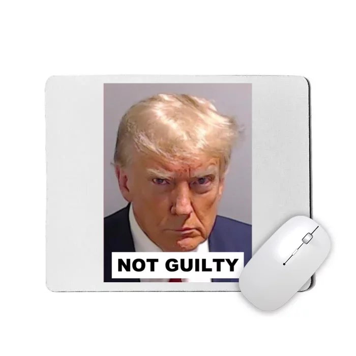 Not Guilty Trump For President 2024 Mugshot Mousepad