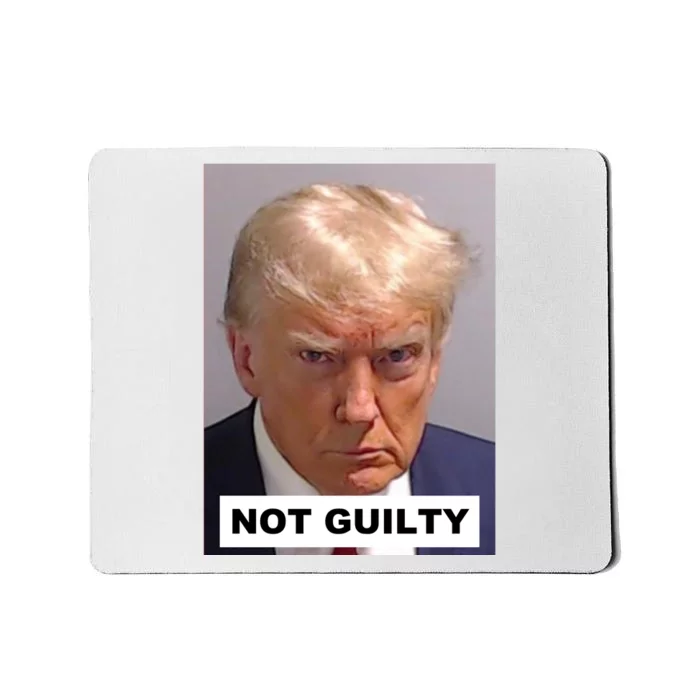 Not Guilty Trump For President 2024 Mugshot Mousepad