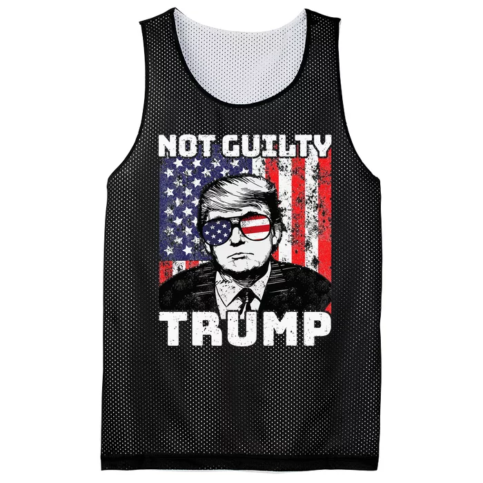 Not Guilty Trump Mesh Reversible Basketball Jersey Tank