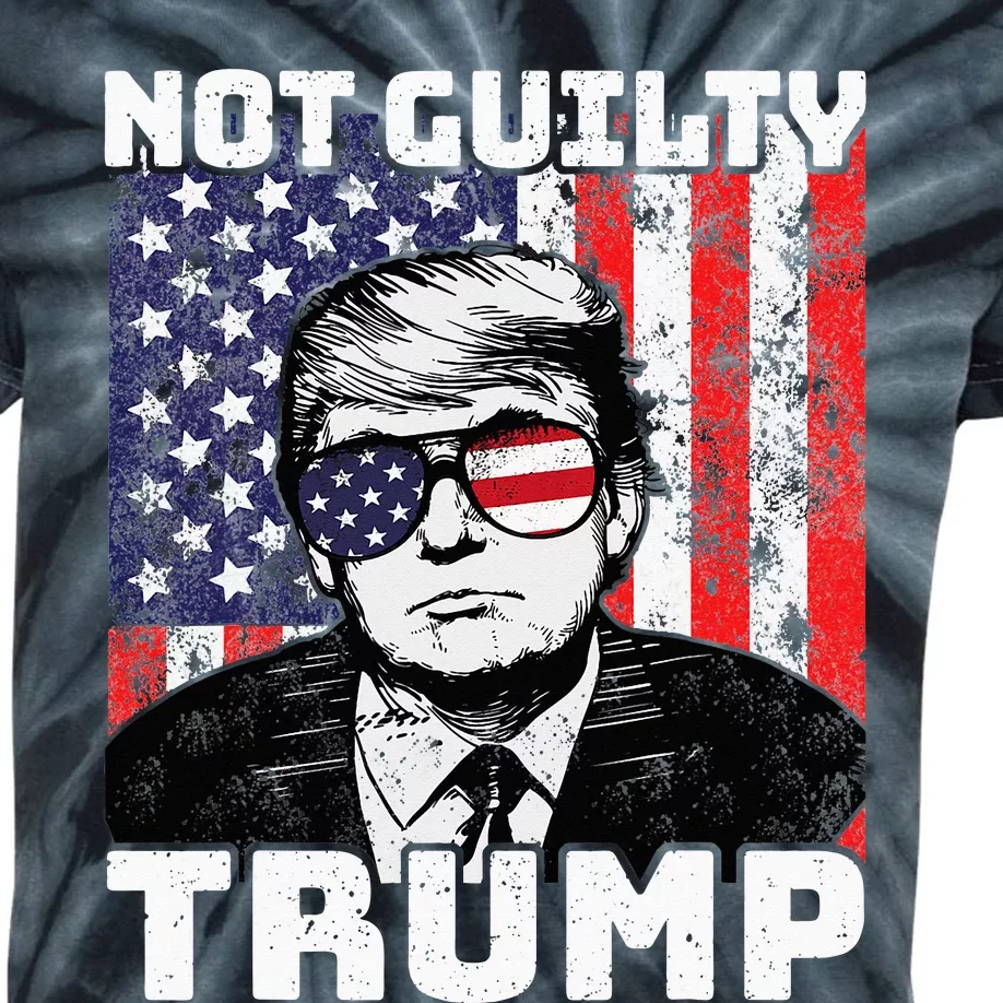 Not Guilty Trump Kids Tie-Dye T-Shirt