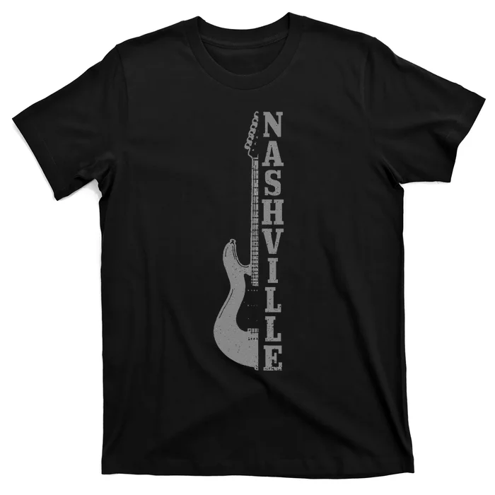 Nashville Guitar Tennessee Vintage Country Music City T-Shirt