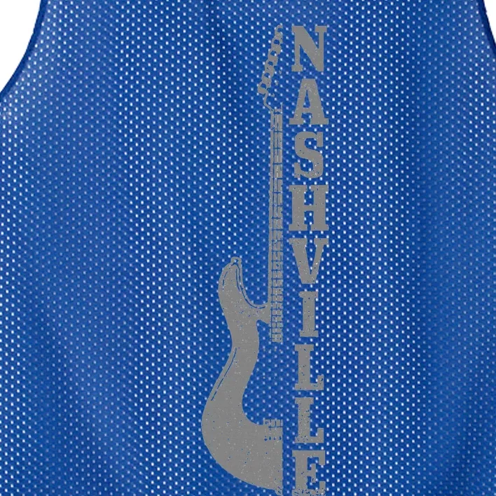 Nashville Guitar Tennessee Mesh Reversible Basketball Jersey Tank