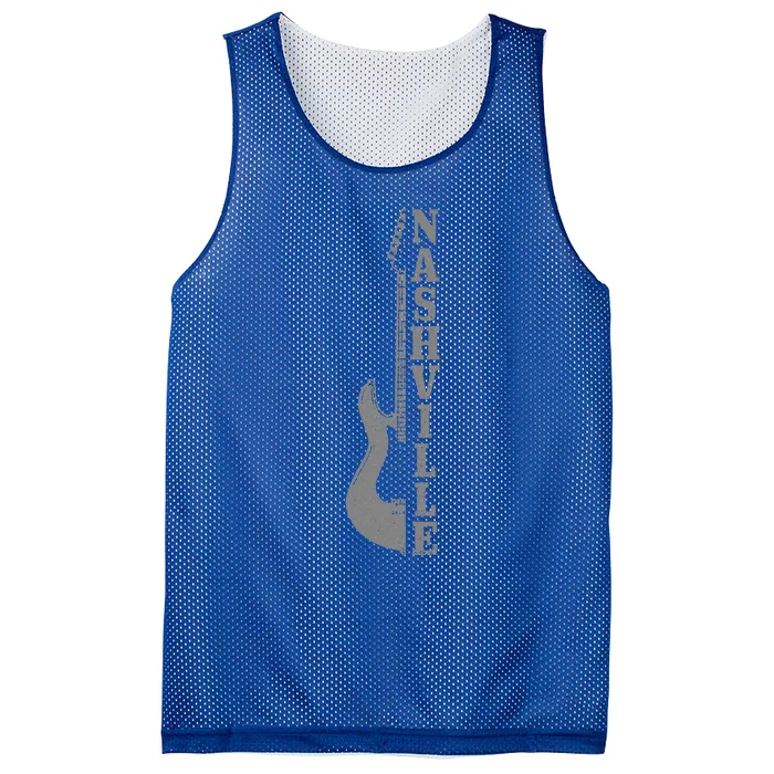 Nashville Guitar Tennessee Mesh Reversible Basketball Jersey Tank