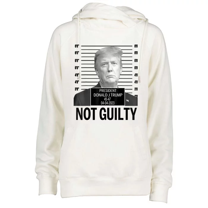 Not Guilty Trump Womens Funnel Neck Pullover Hood