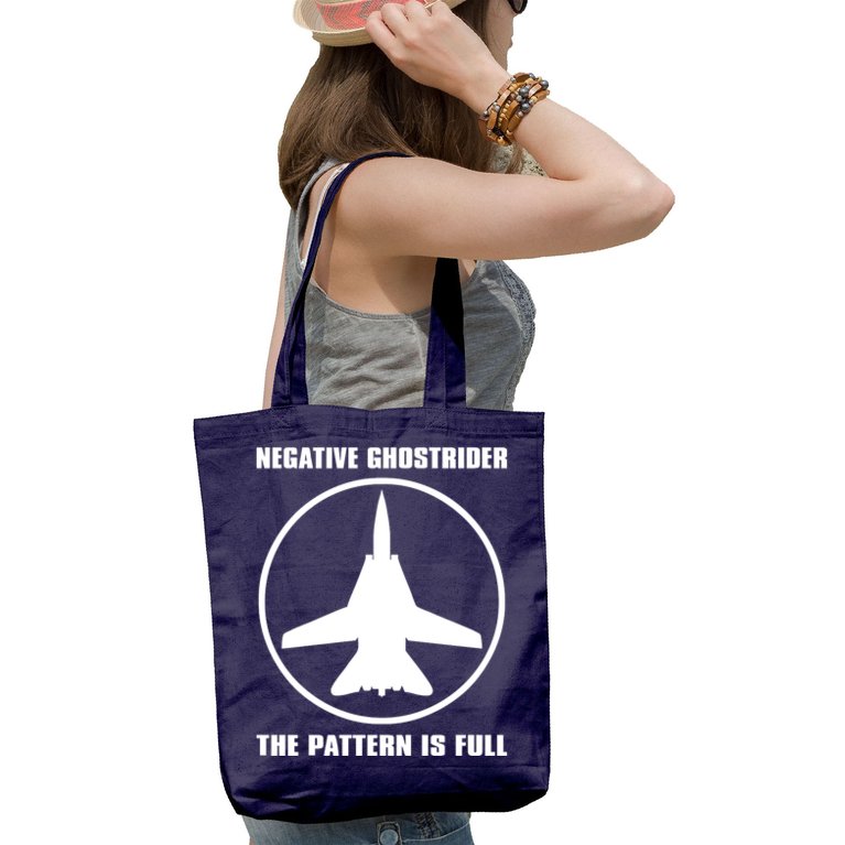 Negative Ghostrider The Pattern Is Full Tote Bag